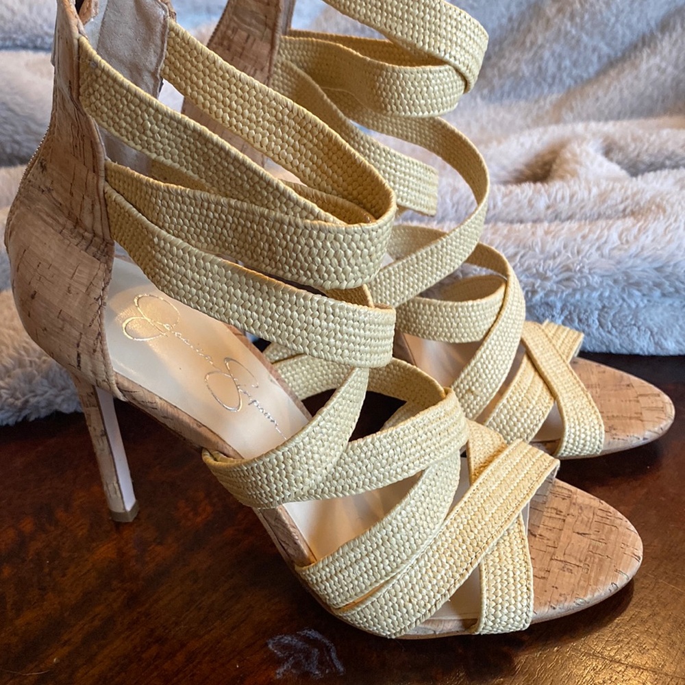 Jessica Simpson cork heels